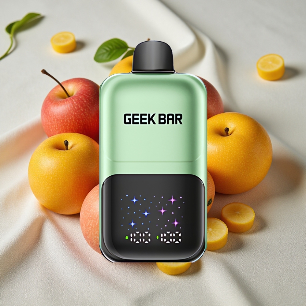 GEEK BAR 2GO 50000 Puffs Opblæsbar E-Pen Dobbelt Æble A&B Stor Skærm 20mL 5% Nikotin GEEK BAR 2GO 50000 Puffs Opblæsbar E-Pen Dobbelt Æble A&B Stor Skærm 20mL 5% Nikotin