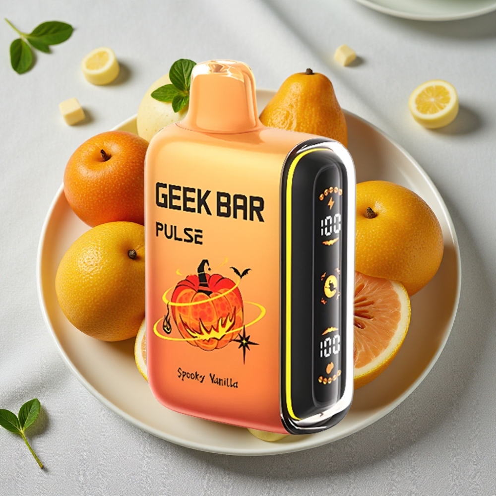 Geek Bar Pulse 15000 Puffs 16ML 5% Nikotin Justerbar Luftgennemstrømning Halloween-udgave