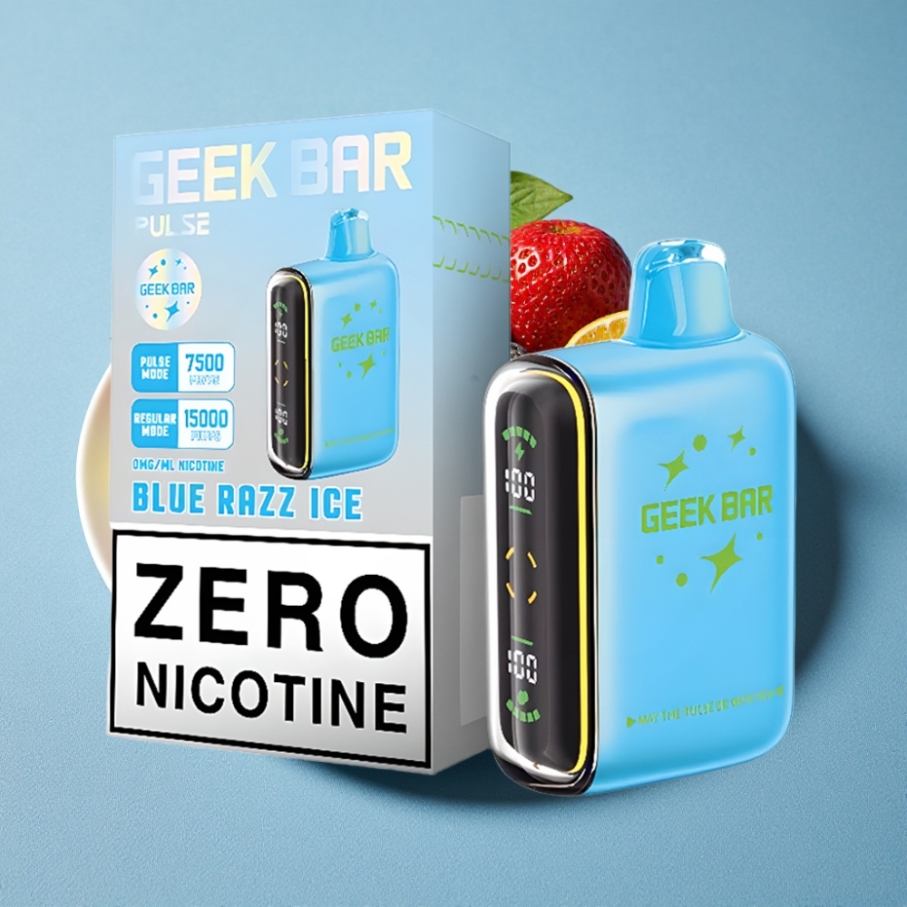 Geek Bar Pulse 15000 Puffs 16ML 5% Nikotin Justerbar Luftgennemstrømning Nul nikotin