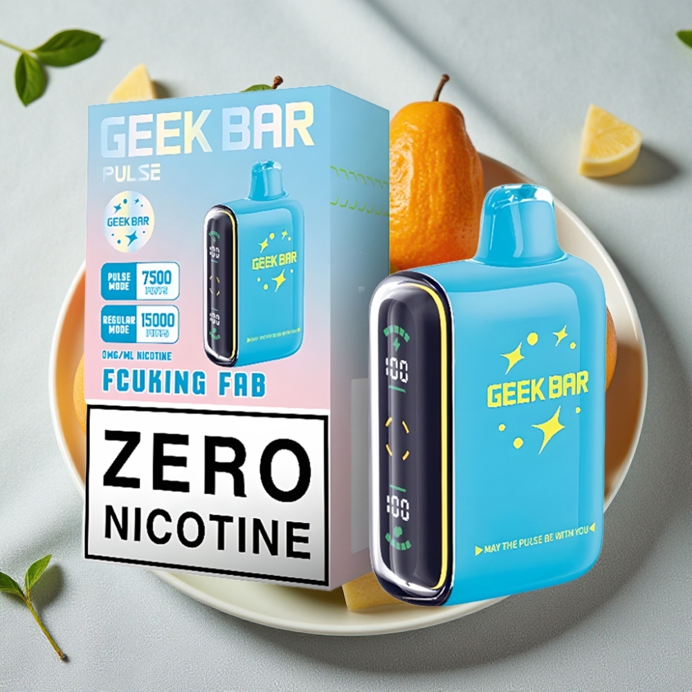 Geek Bar Pulse 15000 Puffs 16ML 5% Nikotin Justerbar Luftgennemstrømning Nul nikotin
