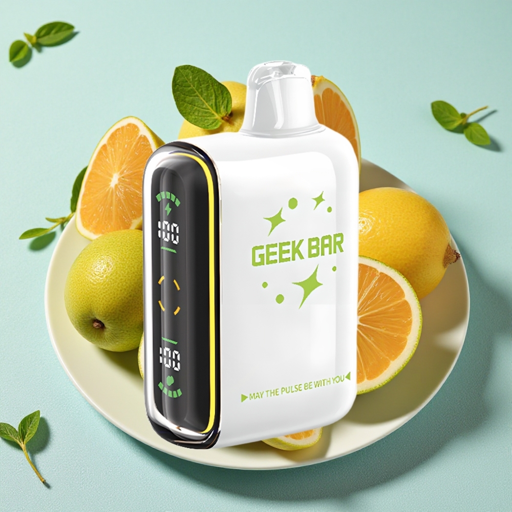 Geek Bar Pulse 15000 Puffs 16ML 5% Nikotin Justerbar Luftgennemstrømning Nul nikotin