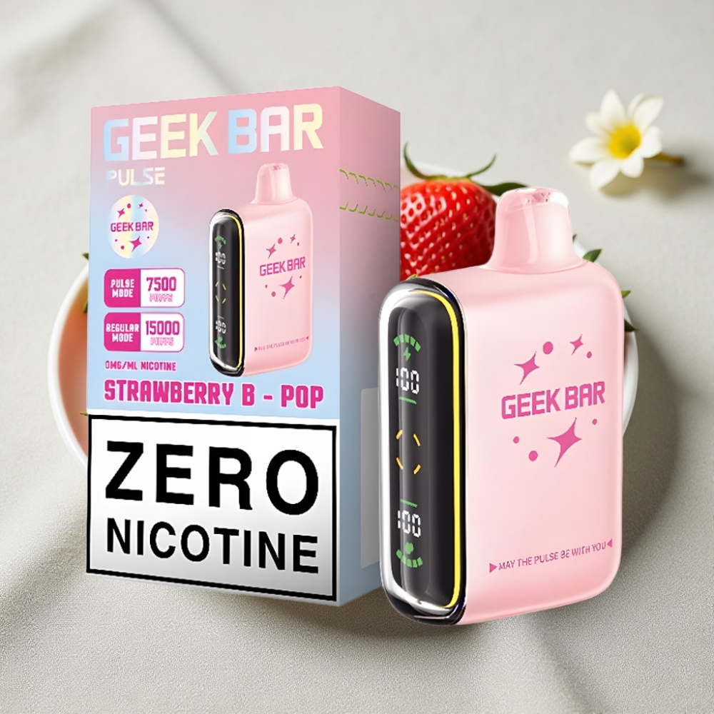 Geek Bar Pulse 15000 Puffs 16ML 5% Nikotin Justerbar Luftgennemstrømning Nul nikotin