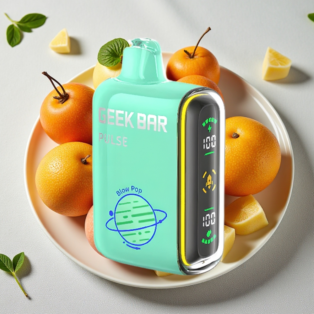 Geek Bar Pulse 15000 Puffs 16ML 5% Nikotin Justerbar Luftgennemstrømning USB-C Geek Bar Pulse 15000 Puffs 16ML 5% Nikotin Justerbar Luftgennemstrømning USB-C