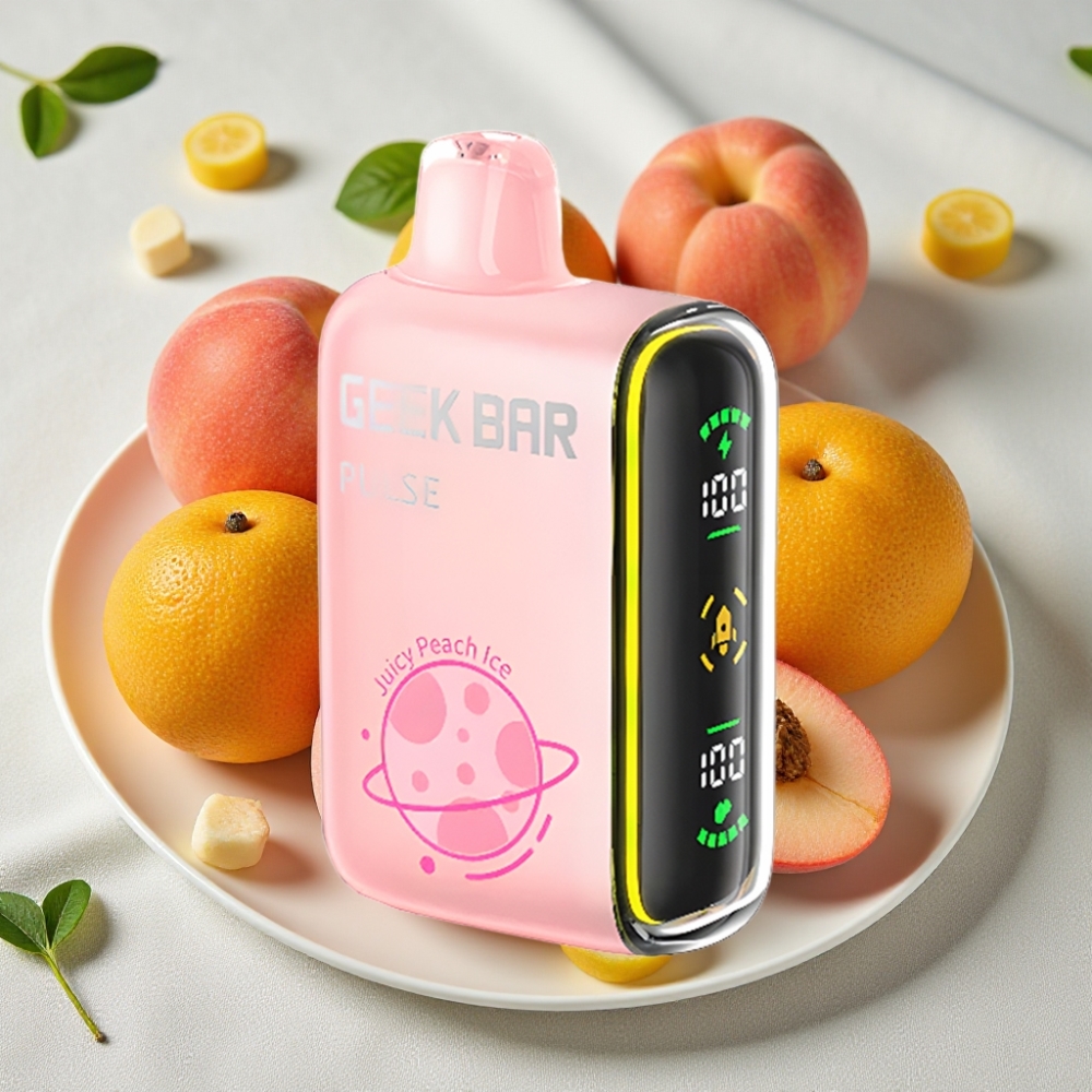 Geek Bar Pulse 15000 Puffs 16ML 5% Nikotin Justerbar Luftgennemstrømning USB-C