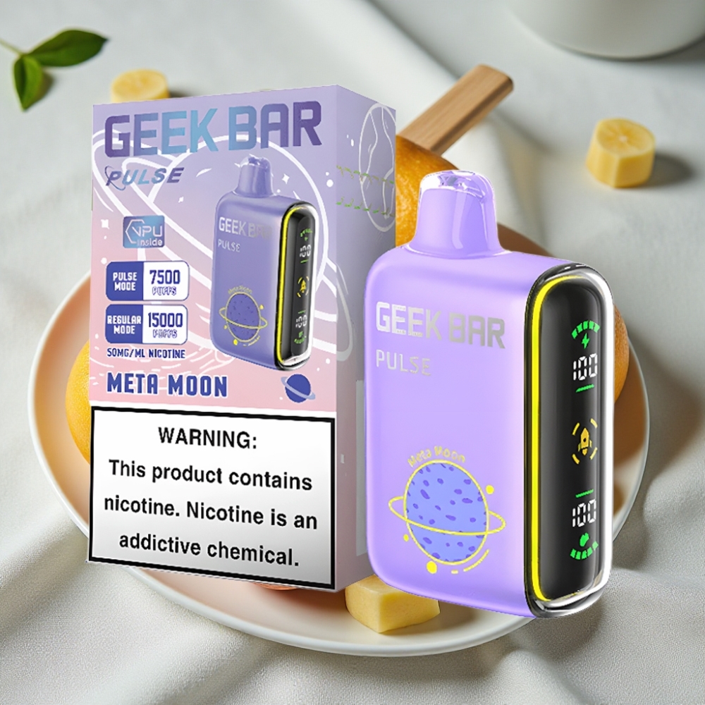 Geek Bar Pulse 15000 Puffs 16ML 5% Nikotin Justerbar Luftgennemstrømning USB-C