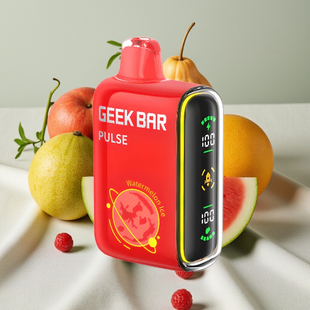 Geek Bar Pulse 15000 Puffs 16ML 5% Nikotin Justerbar Luftgennemstrømning USB-C