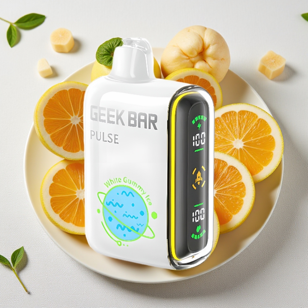 Geek Bar Pulse 15000 Puffs 16ML 5% Nikotin Justerbar Luftgennemstrømning USB-C