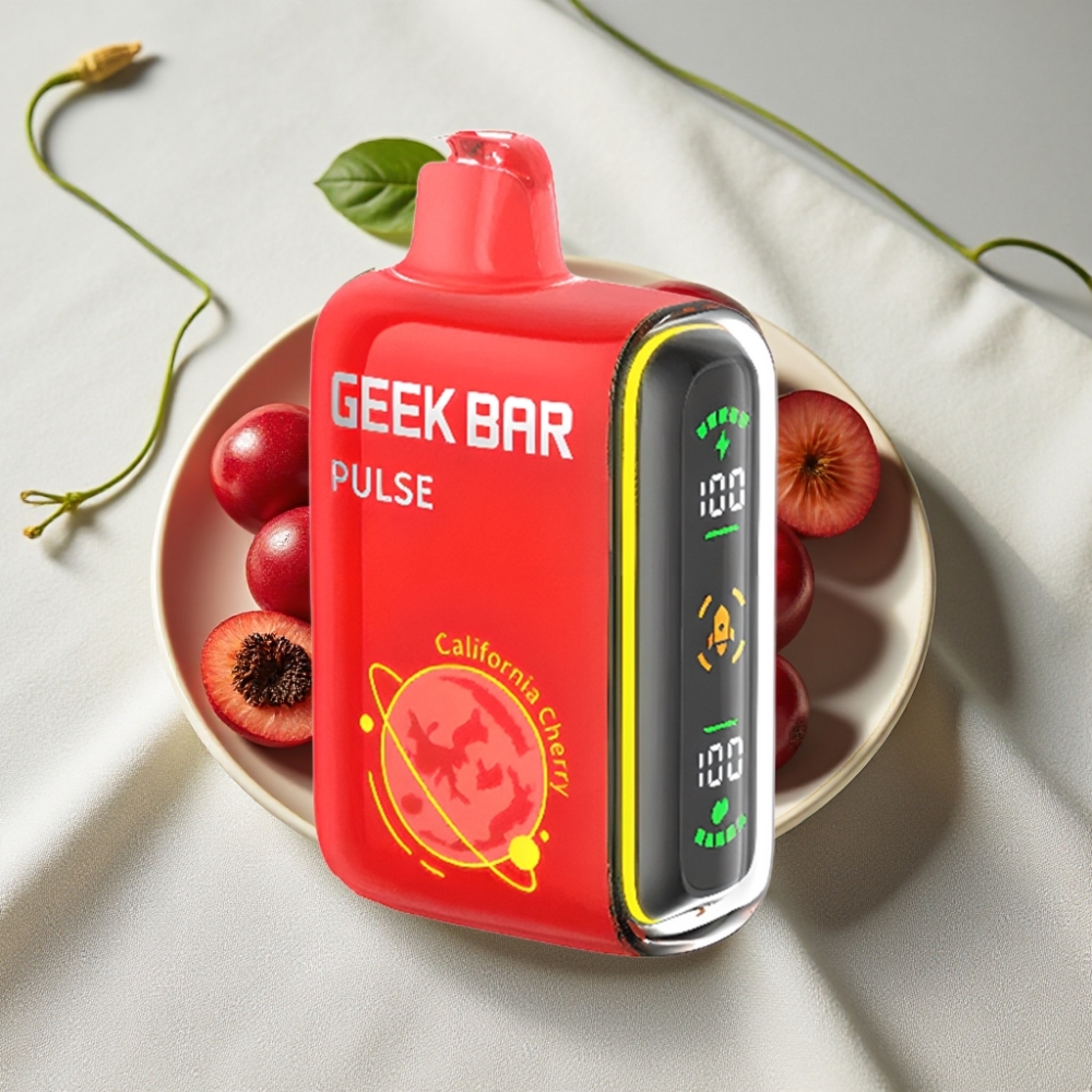 Geek Bar Pulse 15000 Puffs 16ML 5% Nikotin Justerbar Luftgennemstrømning USB-C