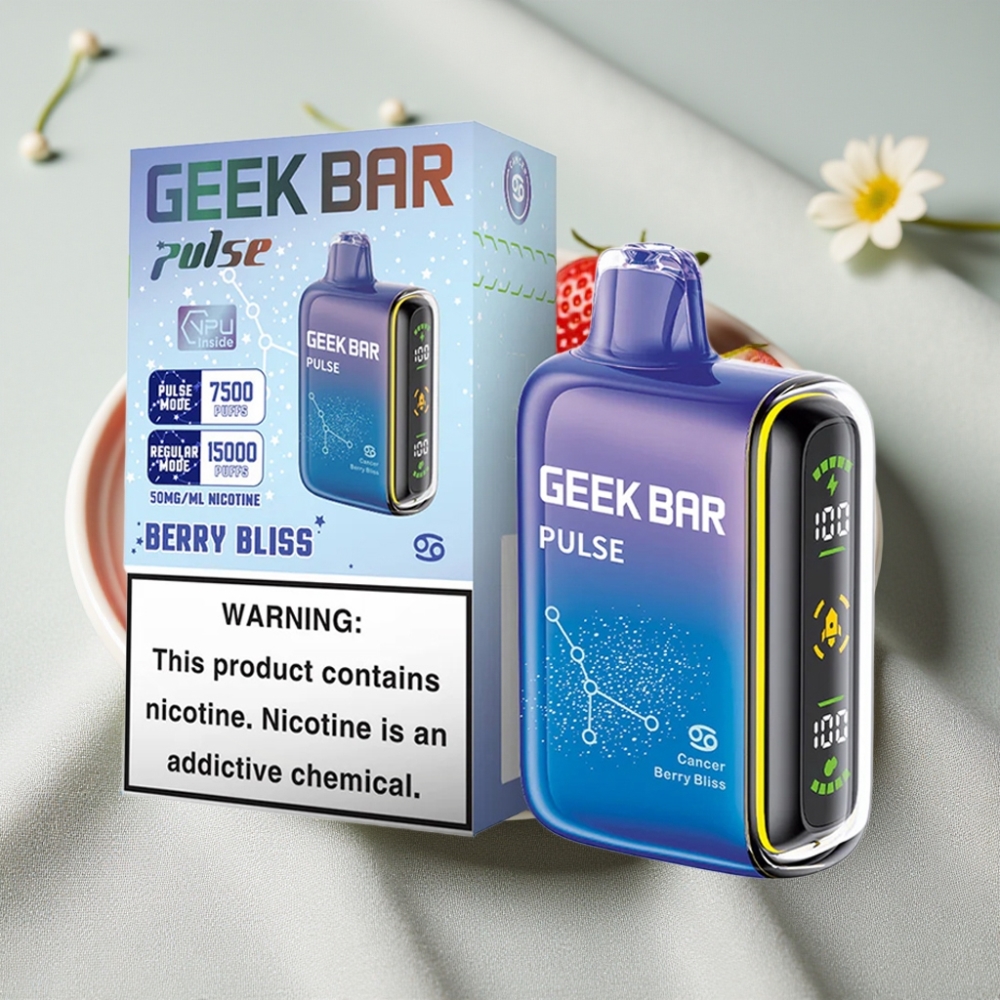 Geek Bar Pulse 15000 Puffs 16ML 5% Nikotin Justerbar Luftgennemstrømning Zodiac Edition