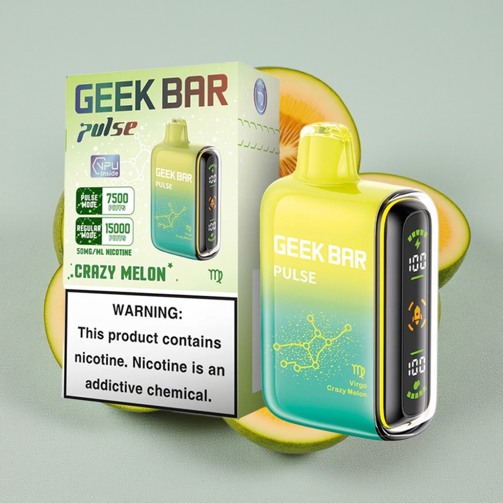 Geek Bar Pulse 15000 Puffs 16ML 5% Nikotin Justerbar Luftgennemstrømning Zodiac Edition