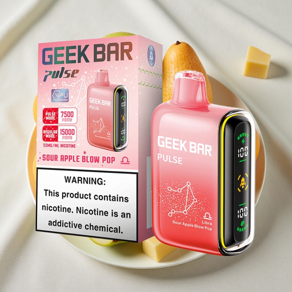Geek Bar Pulse 15000 Puffs 16ML 5% Nikotin Justerbar Luftgennemstrømning Zodiac Edition