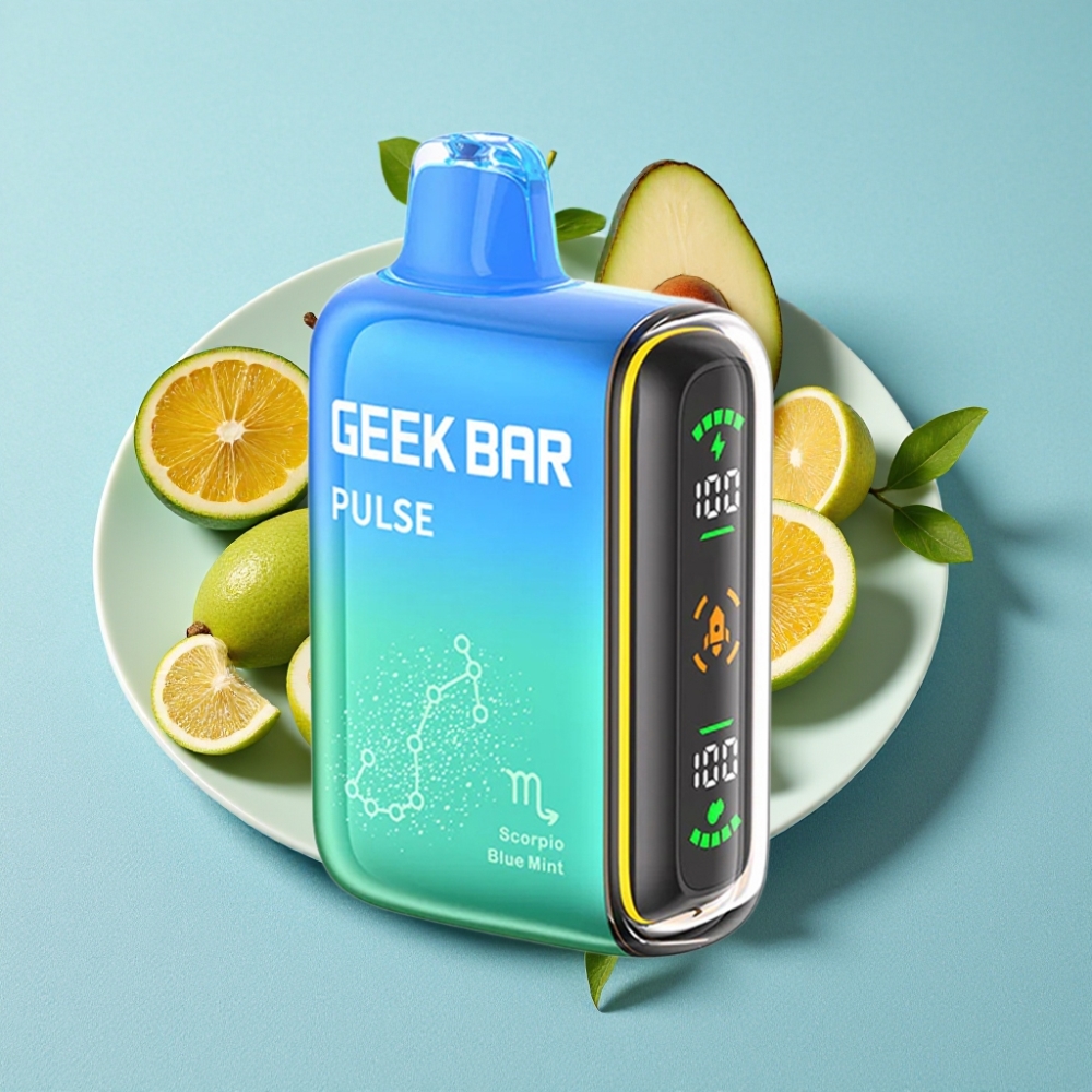 Geek Bar Pulse 15000 Puffs 16ML 5% Nikotin Justerbar Luftgennemstrømning Zodiac Edition