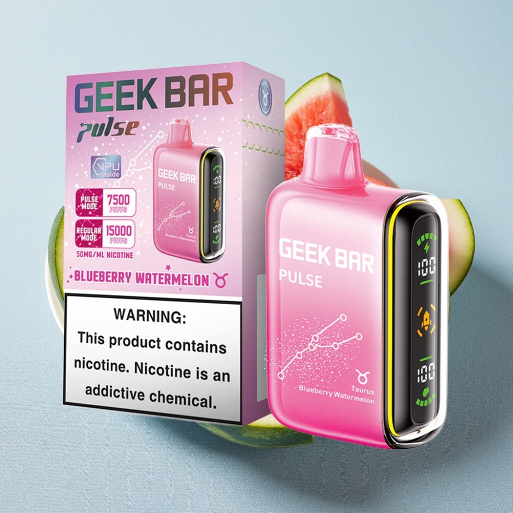 Geek Bar Pulse 15000 Puffs 16ML 5% Nikotin Justerbar Luftgennemstrømning Zodiac Edition