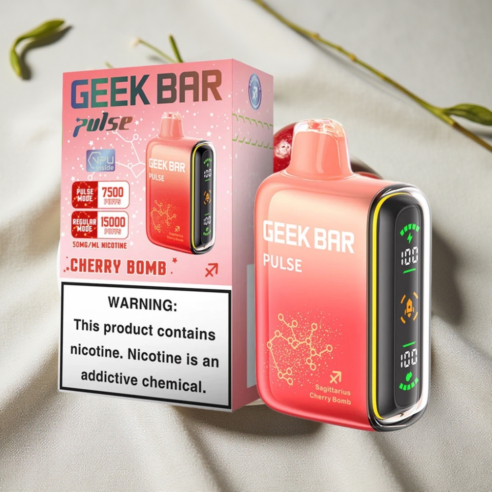 Geek Bar Pulse 15000 Puffs 16ML 5% Nikotin Justerbar Luftgennemstrømning Zodiac Edition