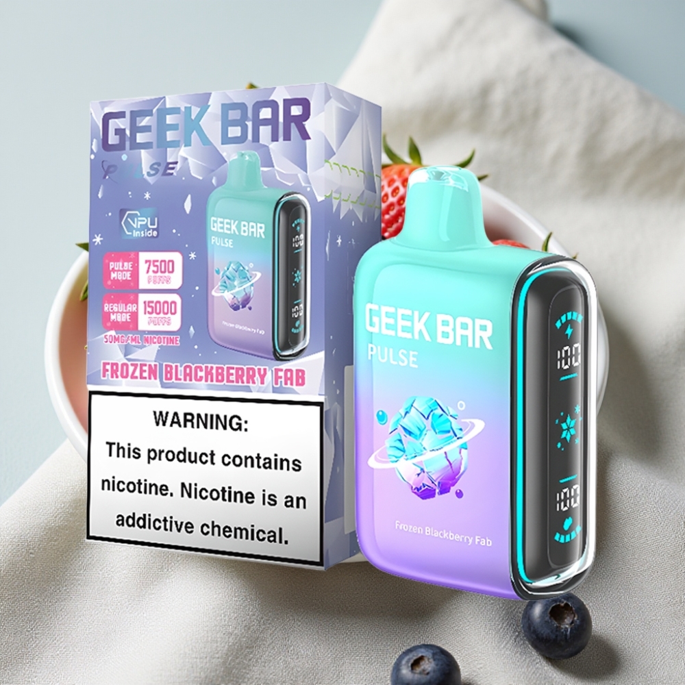 Geek Bar Pulse 15000 Puffs Fryset Udgave 16ML 5% Luftstrøm Justerbar