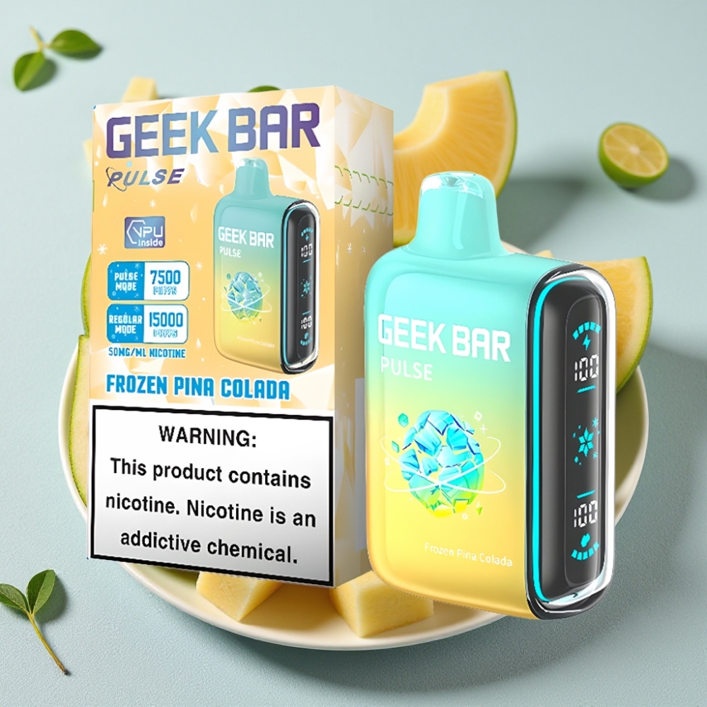 Geek Bar Pulse 15000 Puffs Fryset Udgave 16ML 5% Luftstrøm Justerbar