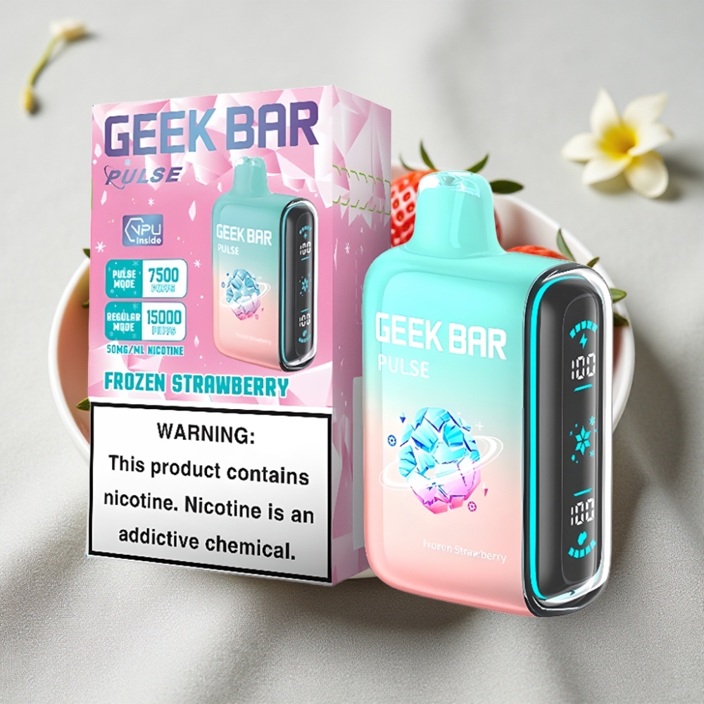 Geek Bar Pulse 15000 Puffs Fryset Udgave 16ML 5% Luftstrøm Justerbar