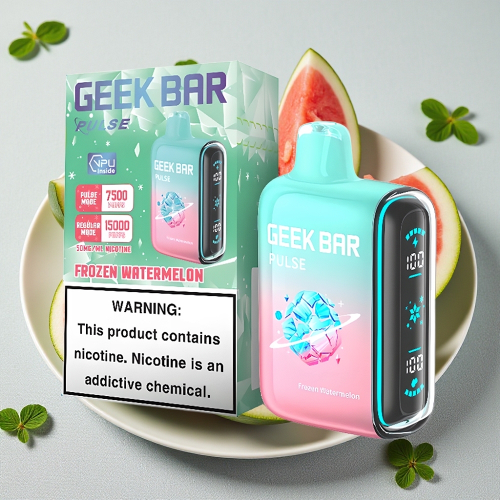 Geek Bar Pulse 15000 Puffs Fryset Udgave 16ML 5% Luftstrøm Justerbar