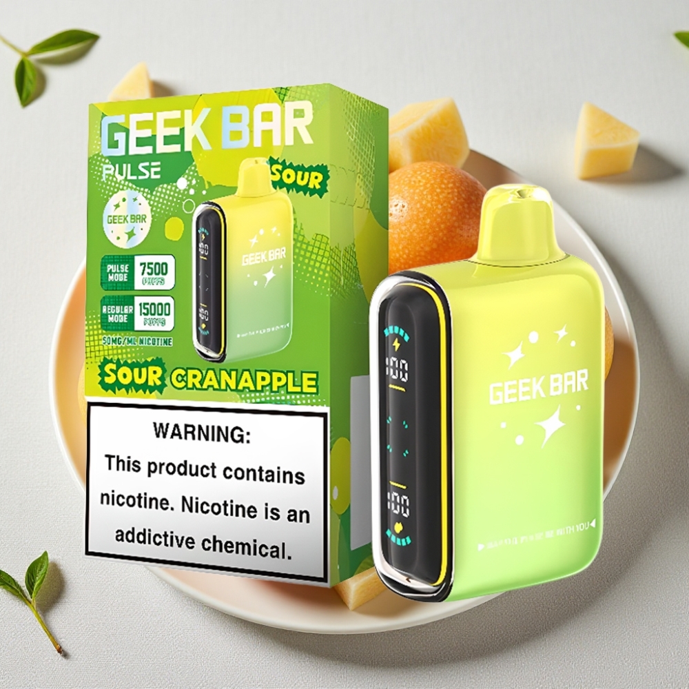 Geek Bar Pulse 15000 Puffs Opslugbar Edition 16ML 5% Nikotin USB-C