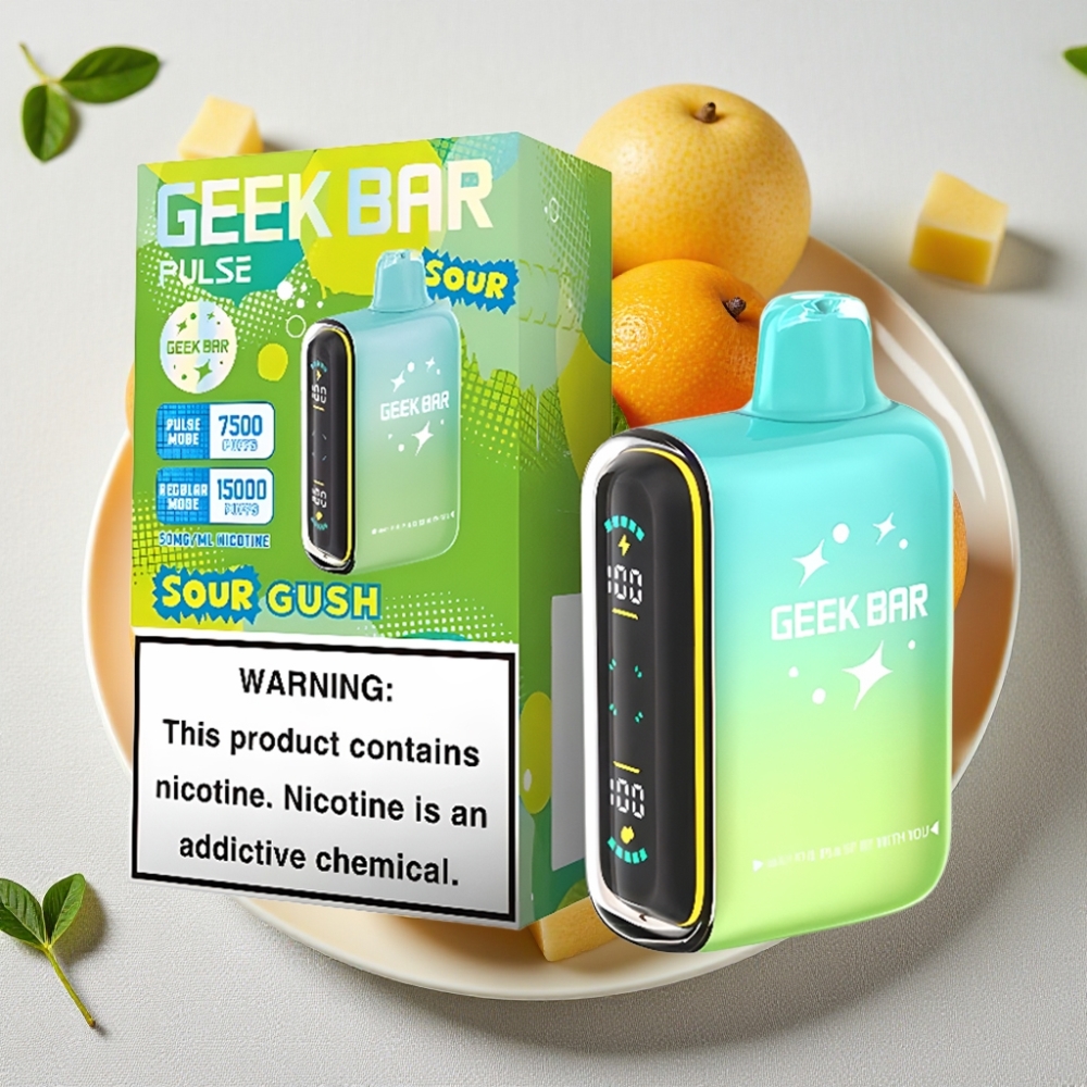 Geek Bar Pulse 15000 Puffs Opslugbar Edition 16ML 5% Nikotin USB-C