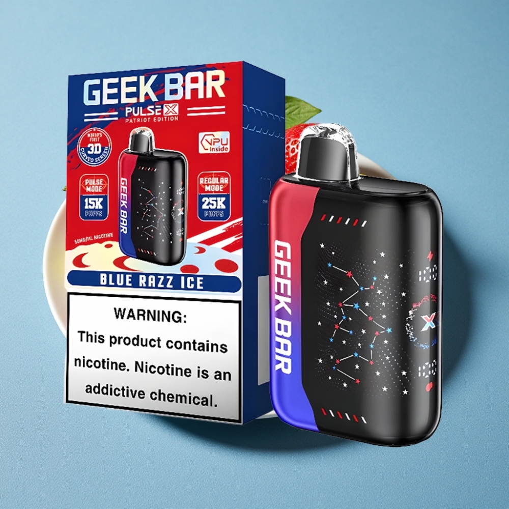 GEEK BAR Pulse X 25000 Pust Patriot Edition 18mL 0-5% Nikotin Dual Mesh Coil