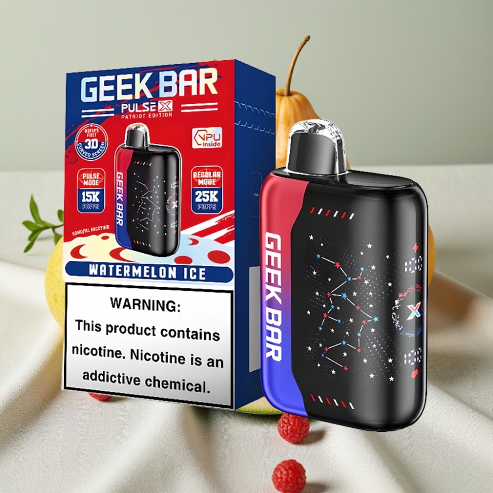 GEEK BAR Pulse X 25000 Pust Patriot Edition 18mL 0-5% Nikotin Dual Mesh Coil