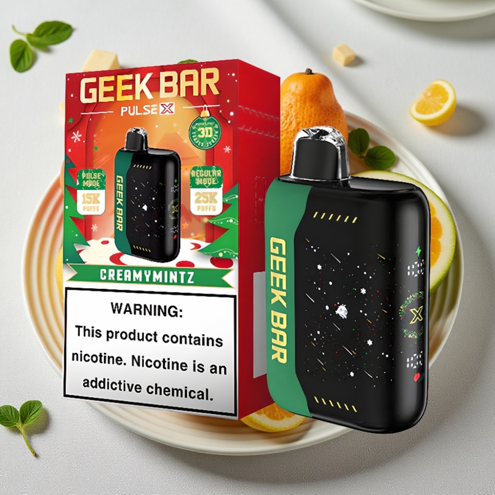 Geek Bar Pulse X 25000 Puffs 18mL USB-C Ladning Julespecial