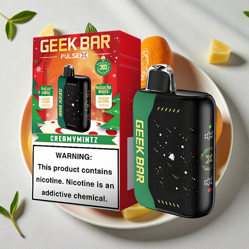 Geek Bar Pulse X 25000 Puffs 18mL USB-C Ladning Julespecial