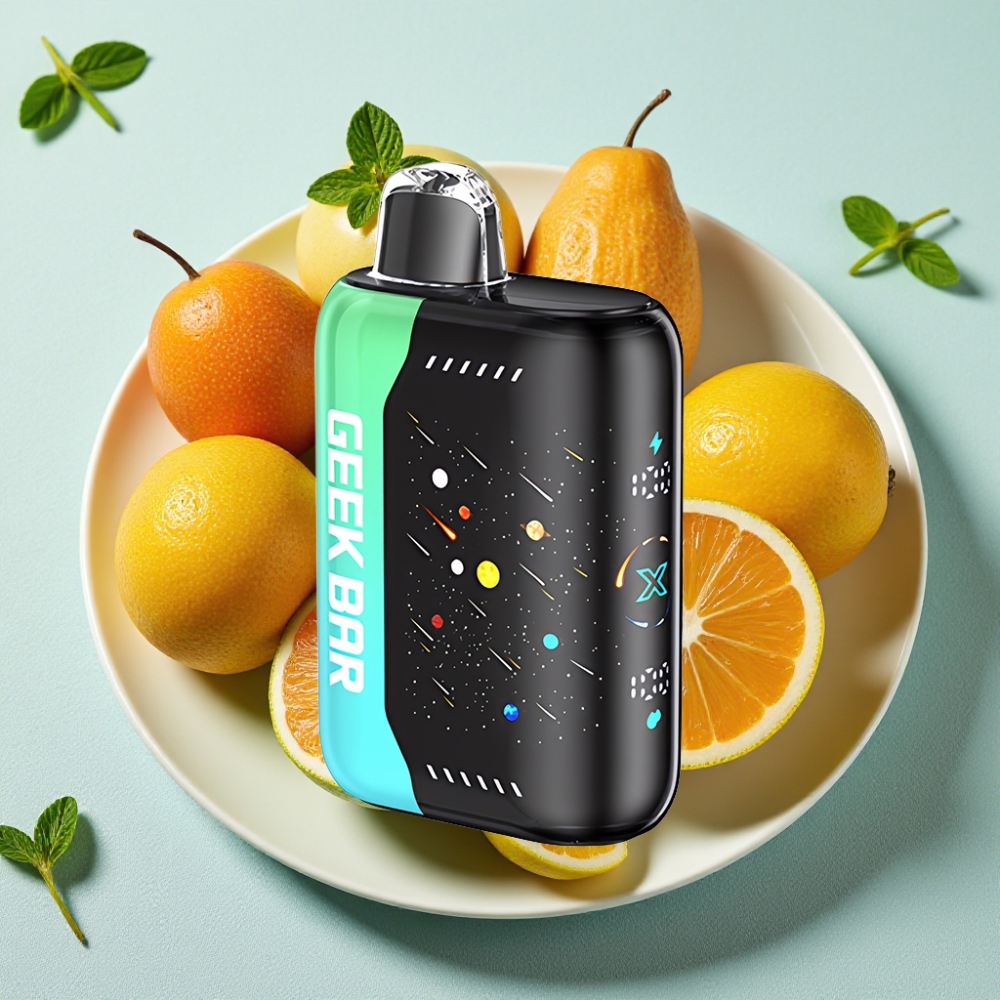 GEEK BAR Pulse X 42K Puff Meteor Edition ATL Mynte med Dobbelt Mesh Spole og Justerbar Luftflow