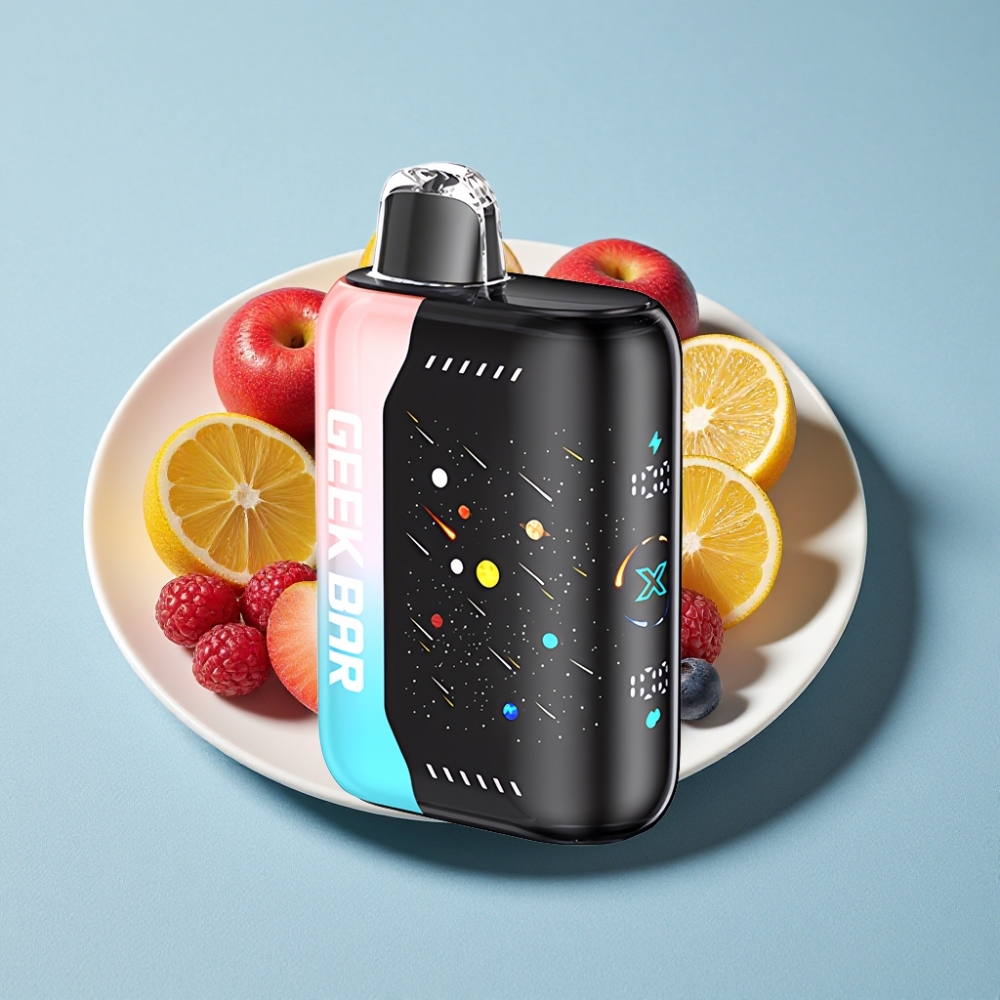 GEEK BAR Pulse X 42K Puffs Meteor Edition Lyserød & Blå Hurtigopladning Justerbar Luftstrøm