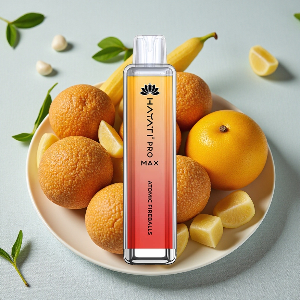 Hayati Pro Max 4000 Puffs Disposable Vape Atomisk Ildkugler Hayati Pro Max 4000 Puffs Disposable Vape Atomisk Ildkugler