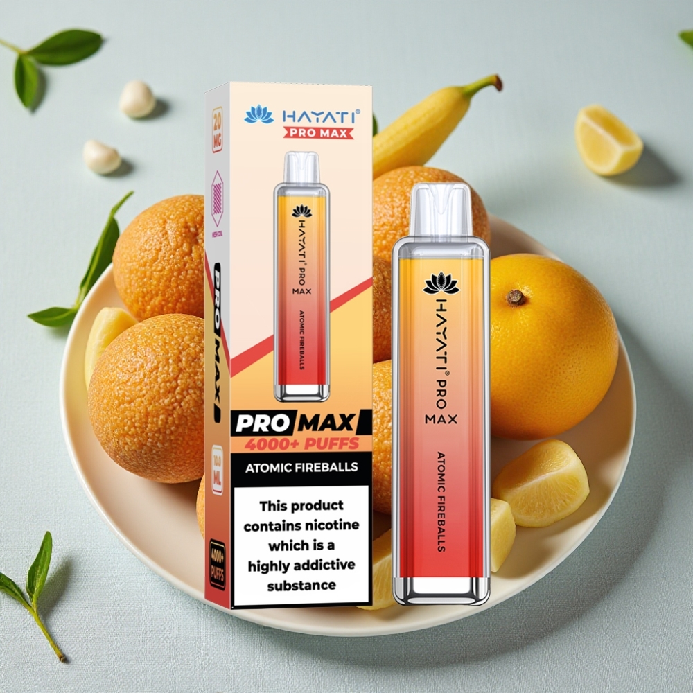 Hayati Pro Max 4000 Puffs Disposable Vape Atomisk Ildkugler