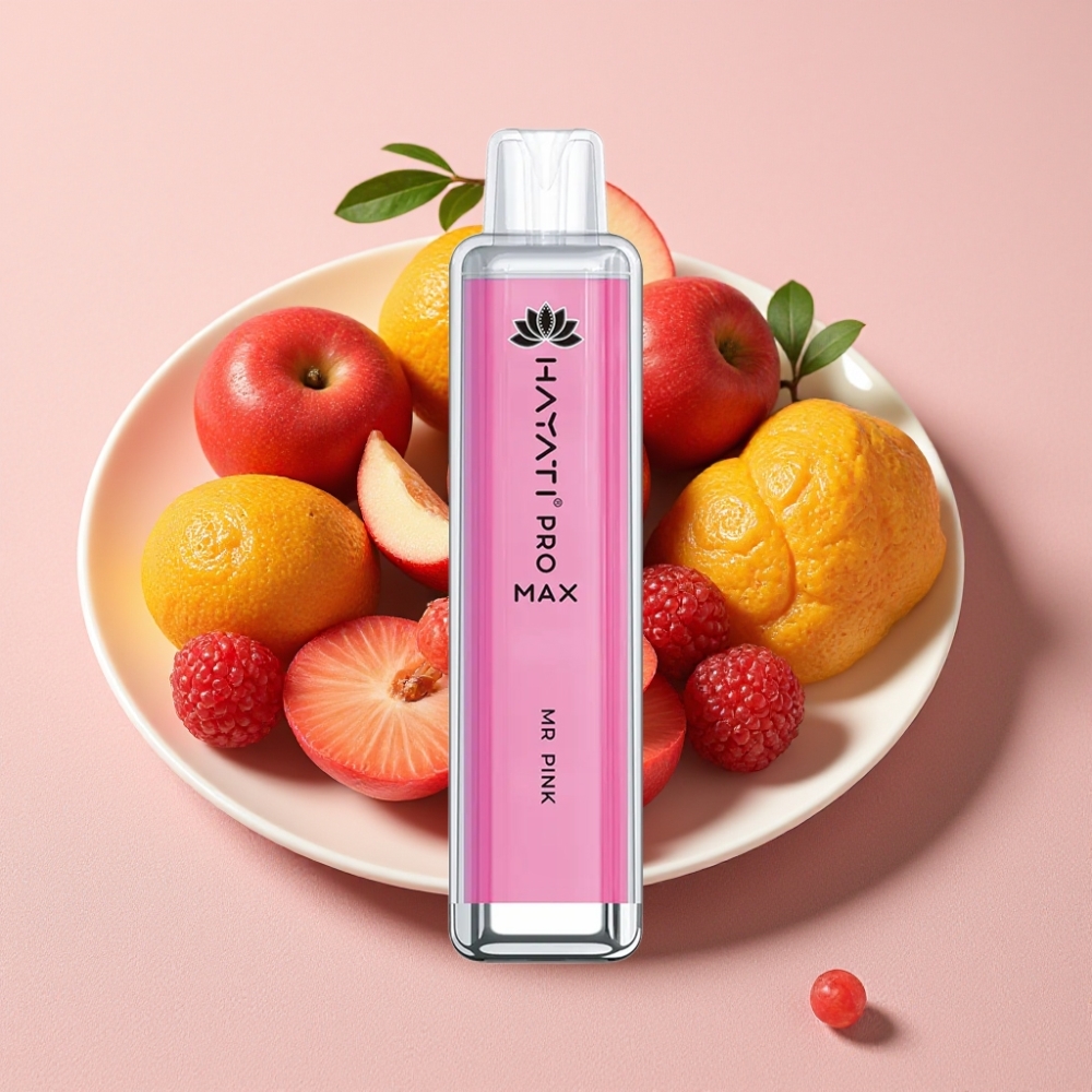 Hayati Pro Max 4000 Puffs Engangs Vape Herr Pink opladbar 1400mAh Hayati Pro Max 4000 Puffs Engangs Vape Herr Pink opladbar 1400mAh