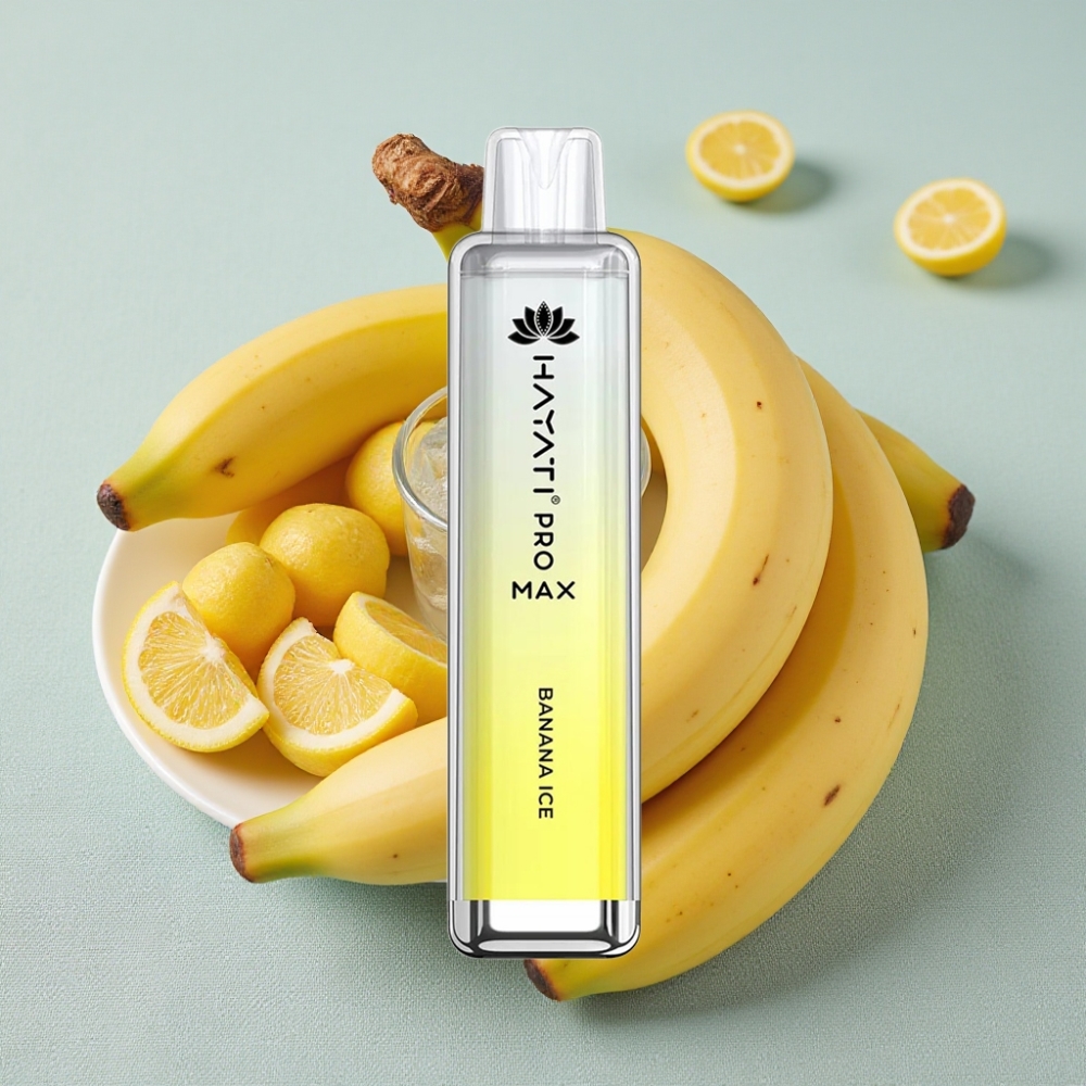 Hayati Pro Max 4000 Puffs Genanvendelig Vape Bananis Is 2ml Tank 1400mAh