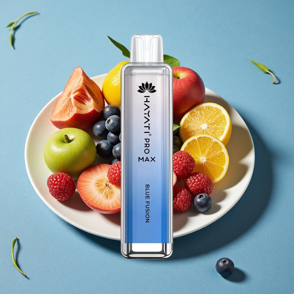 Hayati Pro Max 4000 Puffs Genanvendelig Vape Blå Fusion 2%/5% Nikotin