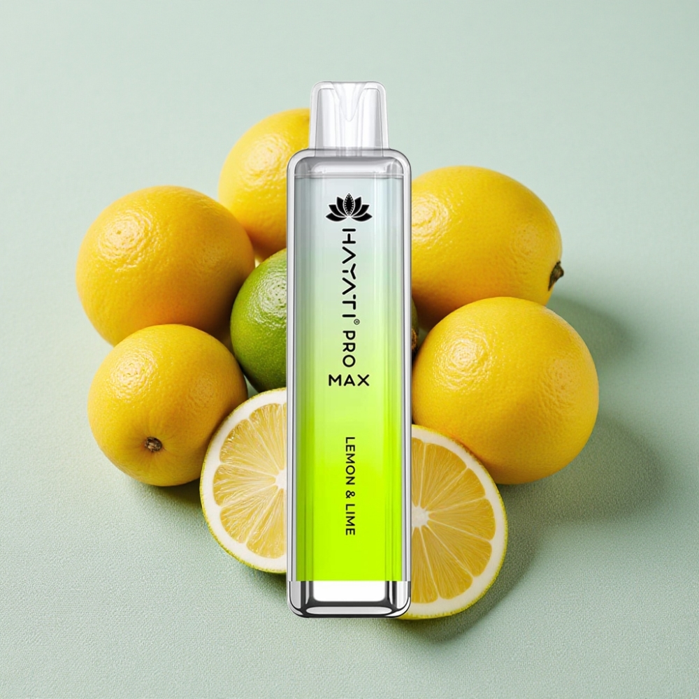 Hayati Pro Max 4000 Puffs Genanvendelig Vape Citron & Lime 2ml/10ml 1400mAh