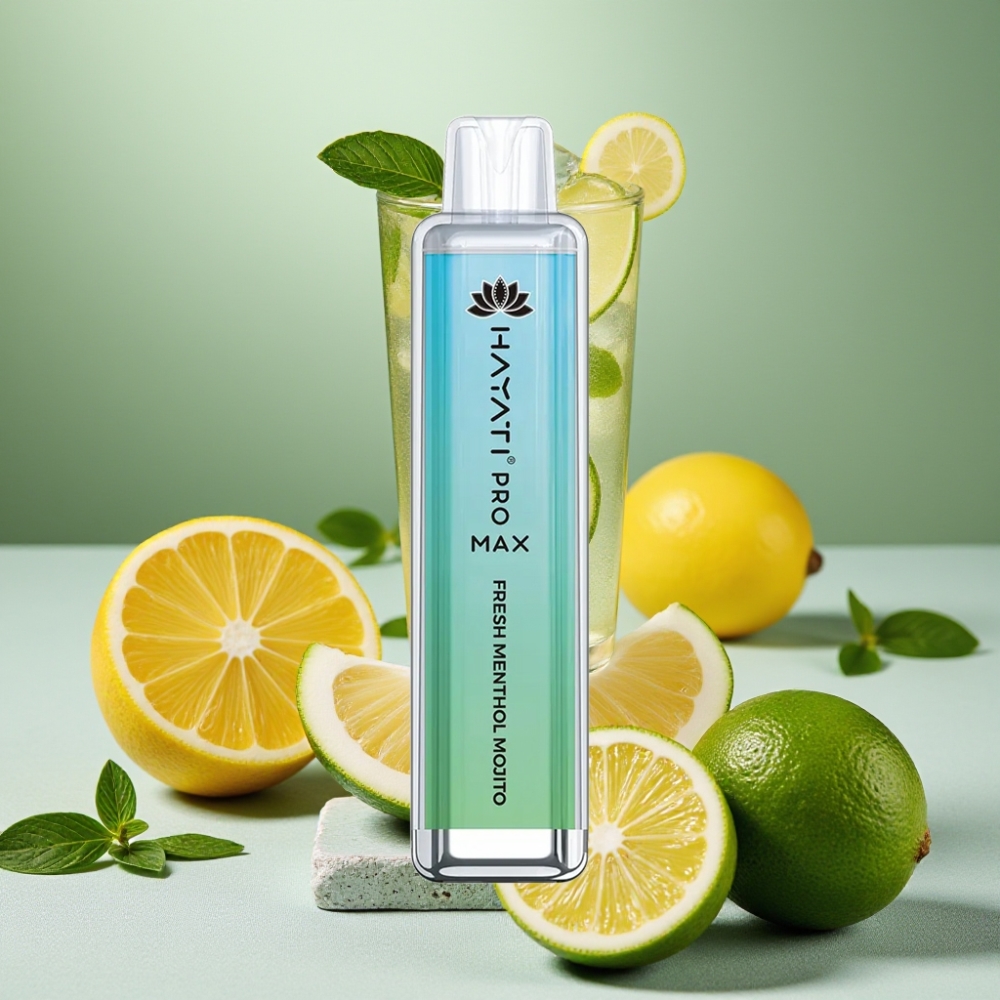 Hayati Pro Max 4000 Puffs Genanvendelig Vape Frisk Mynte Mojito 2ml 1400mAh