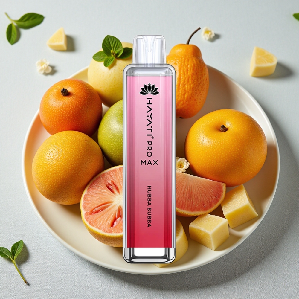 Hayati Pro Max 4000 Puffs Genanvendelig Vape Hubba Bubba 2ml/10ml TPD