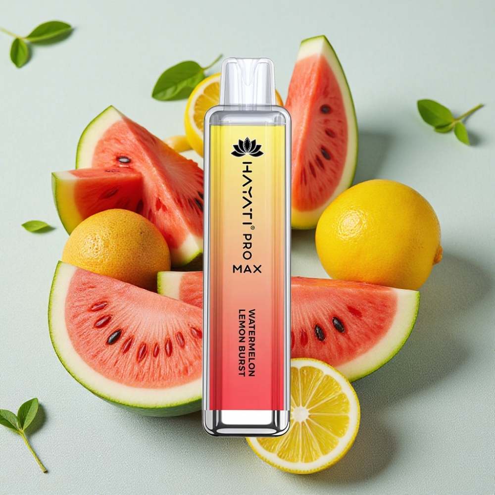 Hayati Pro Max 4000 Puffs Genanvendelig Vape Vandmelon Citron Eksplosion