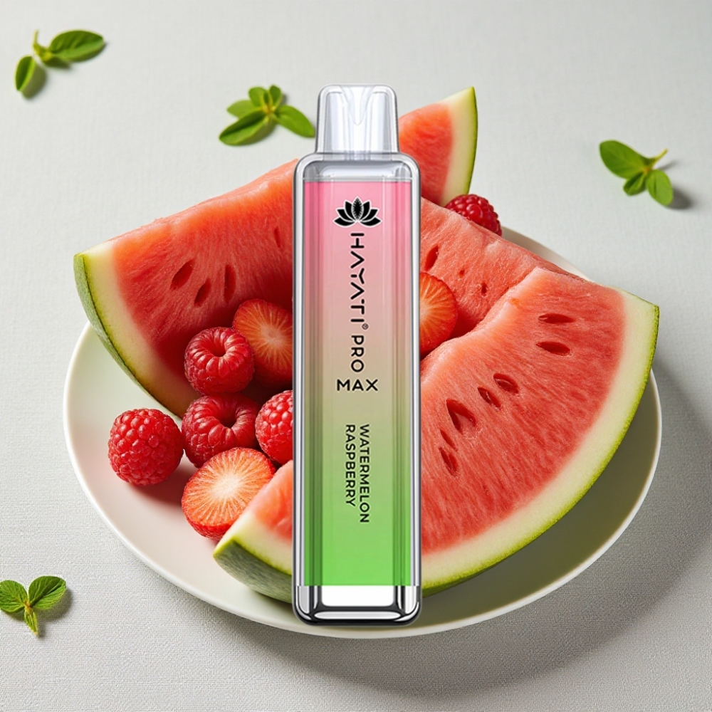 Hayati Pro Max 4000 Puffs Genanvendelig Vape Vandmelon Hindbær 2ml/10ml 1400mAh