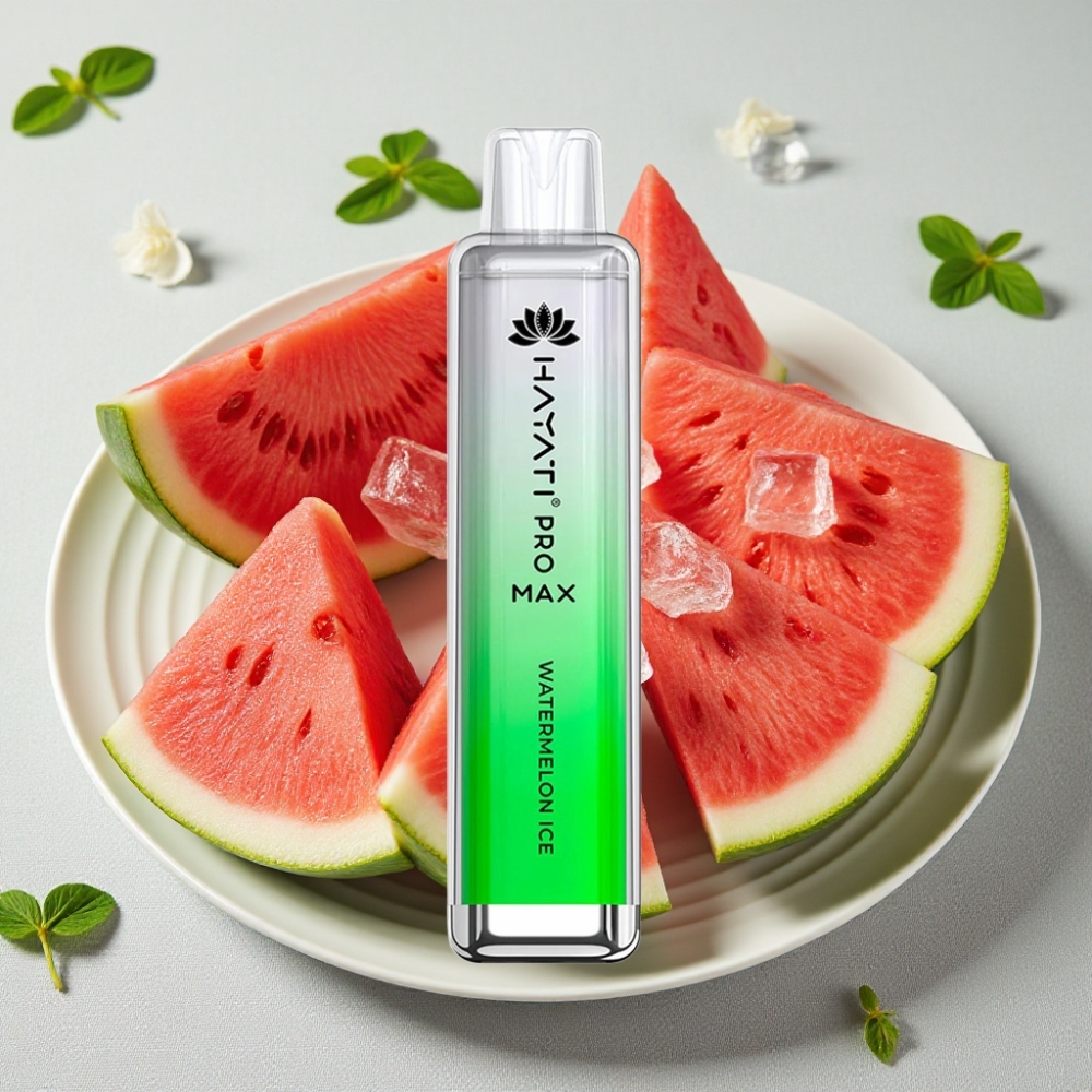 Hayati Pro Max 4000 Puffs Genanvendelig Vape Vandmelon Is 2ml/10ml 1400mAh