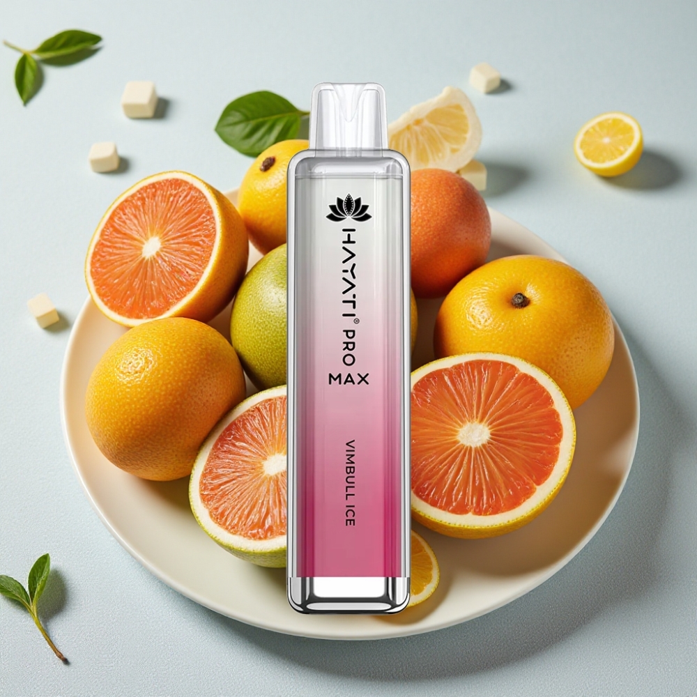 Hayati Pro Max 4000 Puffs Genanvendelig Vape Vimbull Is Dual Coil Rechargeable