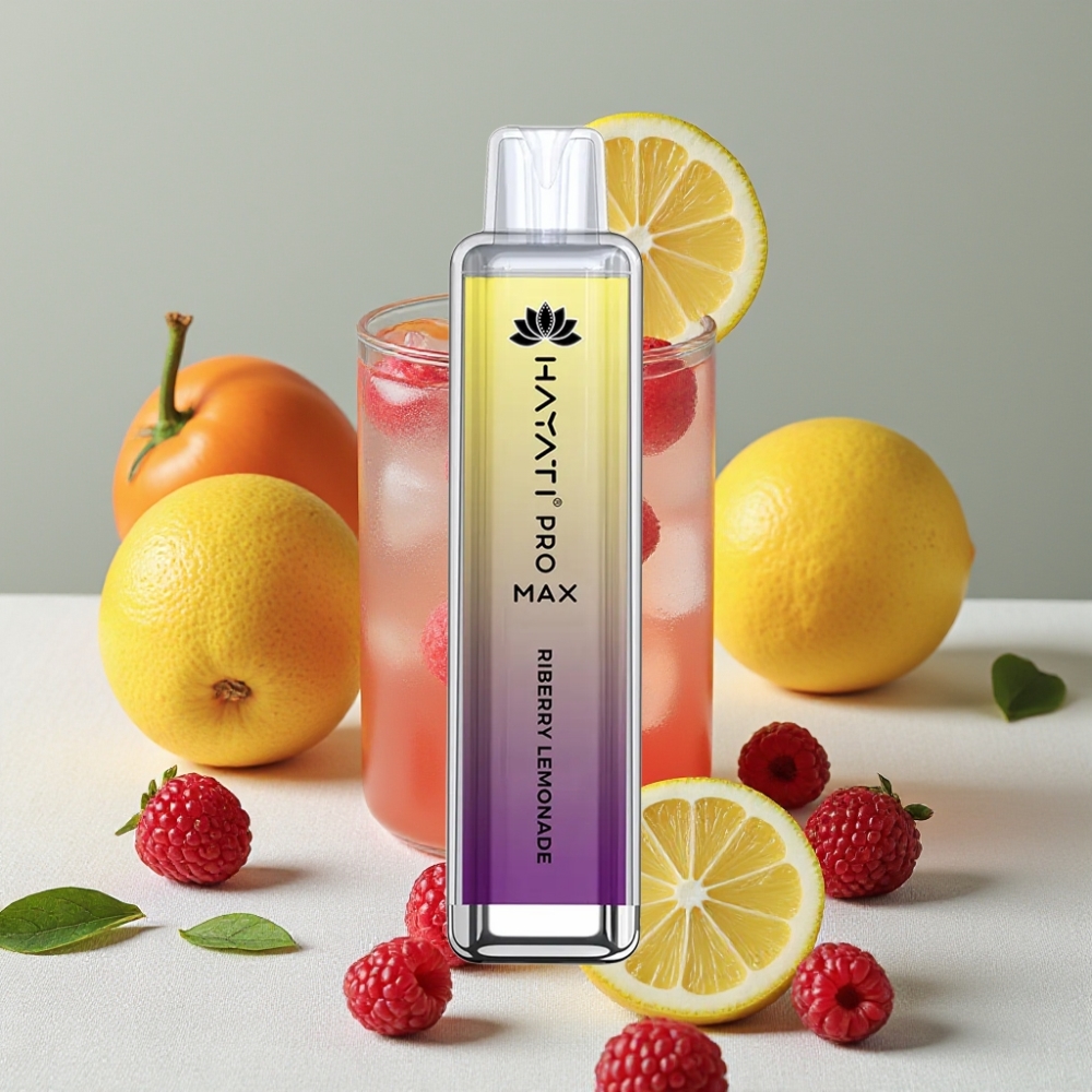 Hayati Pro Max 4000 Puffs Genopladelig Vape Ribs Lemonade 2ml/10ml TPD