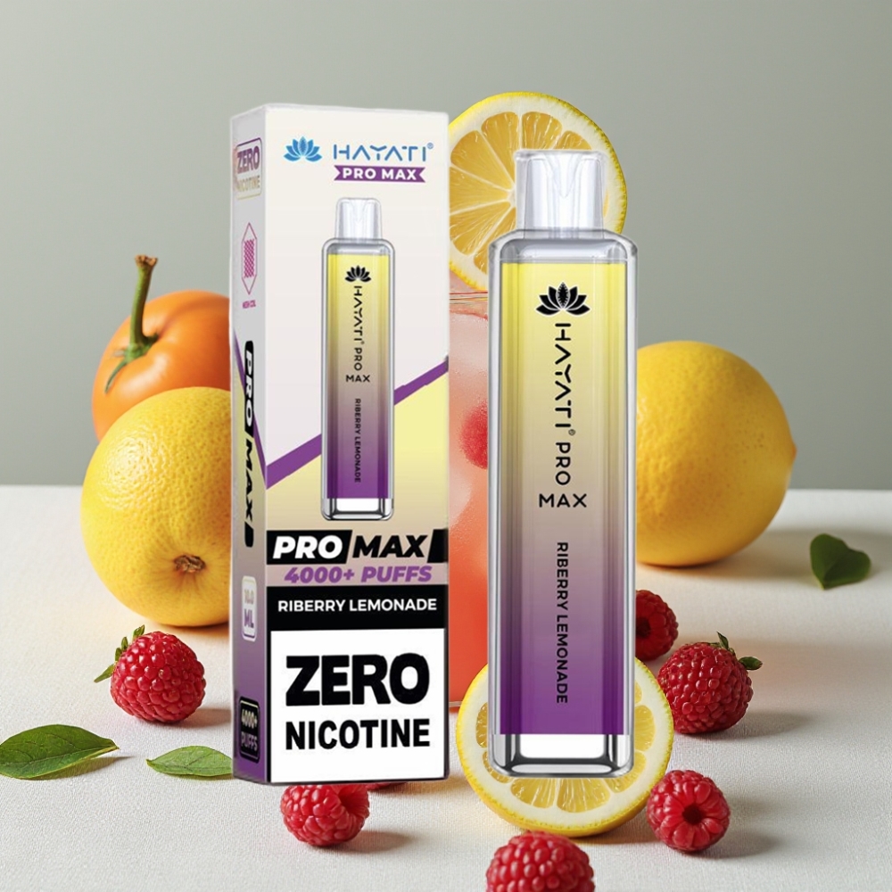 Hayati Pro Max 4000 Puffs Genopladelig Vape Ribs Lemonade 2ml/10ml TPD