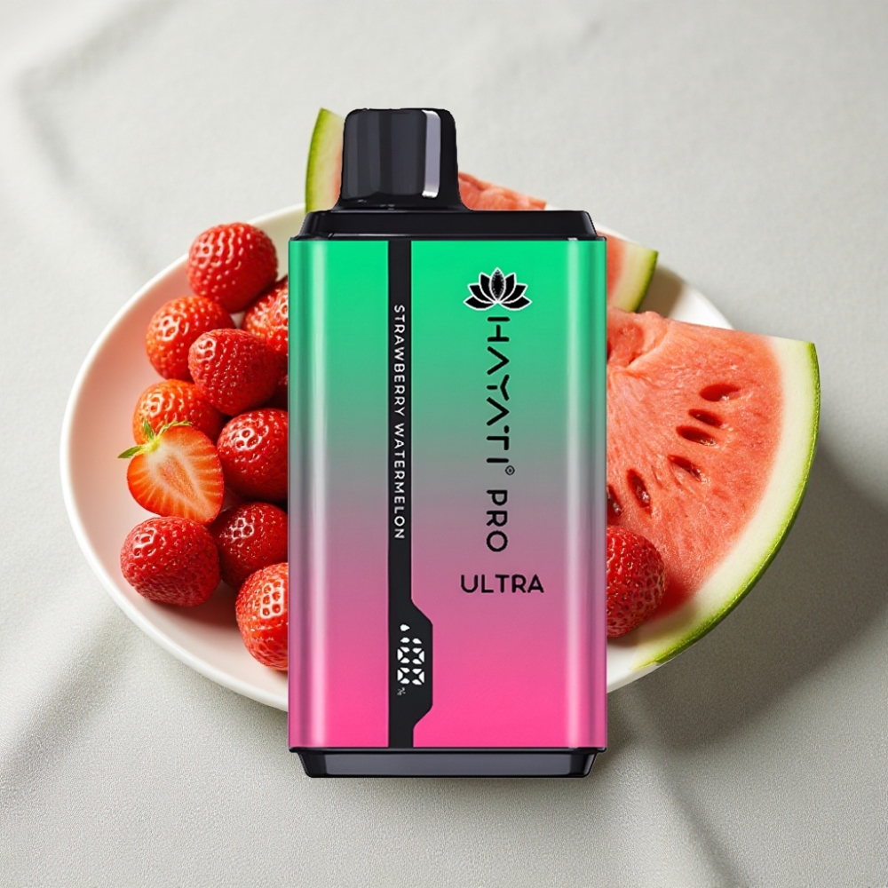 Hayati Pro Ultra 15000 Puffs 2×12ml 2% Jordbær Vandmelon