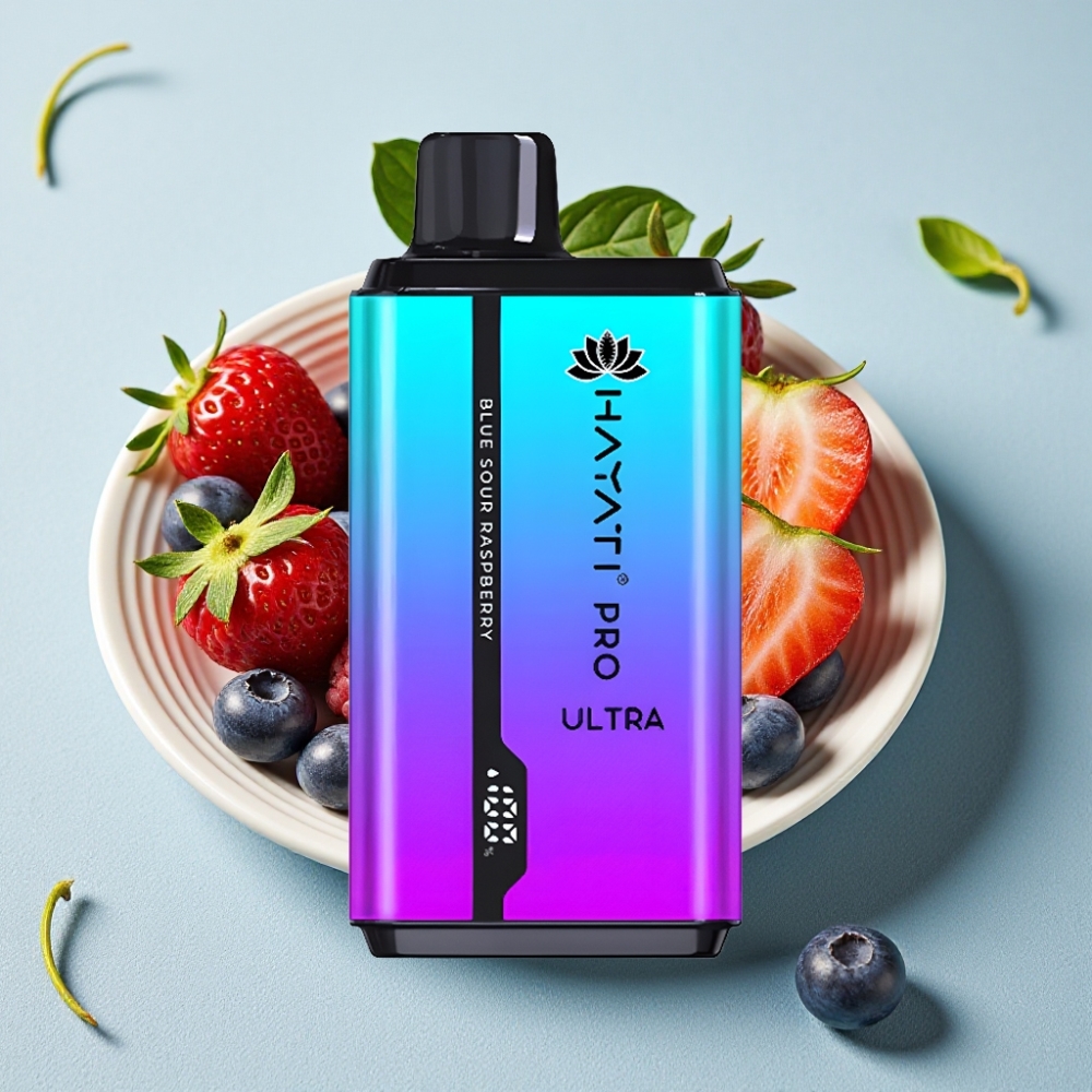 Hayati Pro Ultra 15000 Puffs 850mAh Blåbær Jordbær Mentol Hindbær Mentol