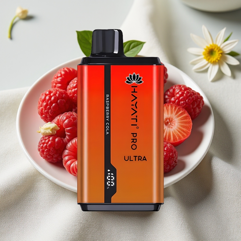 Hayati Pro Ultra 15000 Puffs 850mAh Hindbær Cola