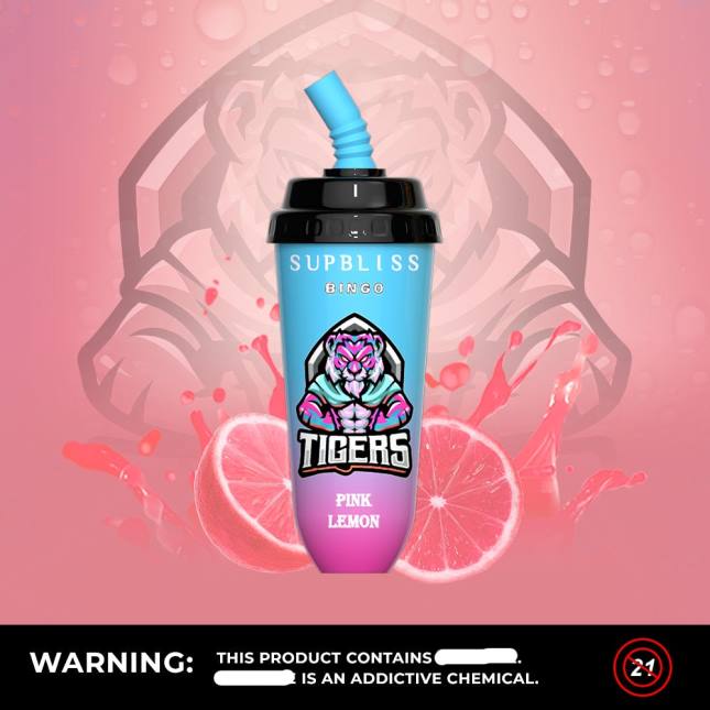 RandM Supbliss Bingo 8000 vape pod enhed 1 stk L06X255 jordbær kiwi - RandM Vape Denmark