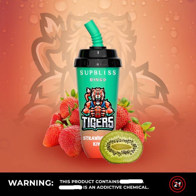 RandM Supbliss Bingo 8000 vape pod enhed 1 stk L06X264 litchi cola - RandM København