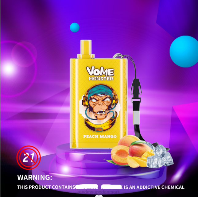 RandM Vome Monster 10000 luftstrømskontrol vape pod enhed 1 stk L06X278 blandede bær - RandM Vape Butik